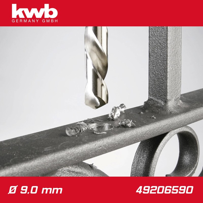 Csigafúró 9,0 mm HSS-G DIN 338 Silver Star, profi - KWB (49206590)