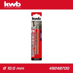 Csigafúró 10,0 mm HSS-G Co5 DIN 338 Twist, profi - KWB (49248700) Csigafúró 10,0 mm HSS-G Co5 DIN 338 Twist, profi - KWB (49248700)