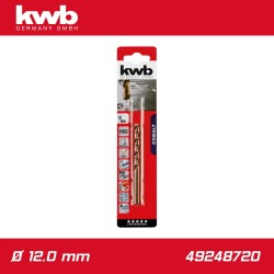 Csigafúró 12,0 mm HSS-G Co5 DIN 338 Twist, profi - KWB (49248720) Csigafúró 12,0 mm HSS-G Co5 DIN 338 Twist, profi - KWB (49248720)