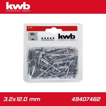 Popszegecs alu-horganyzott DIN 7337 3.2x12.0 mm 50 db-os - KWB (49407462) Popszegecs alu-horganyzott DIN 7337 3.2x12.0 mm 50 db-os - KWB (49407462)