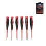 Csavarhúzó klt. Phillips, Lapos precíziós 1000V AC , 1500V DC 6 db-os (LAS-7612)