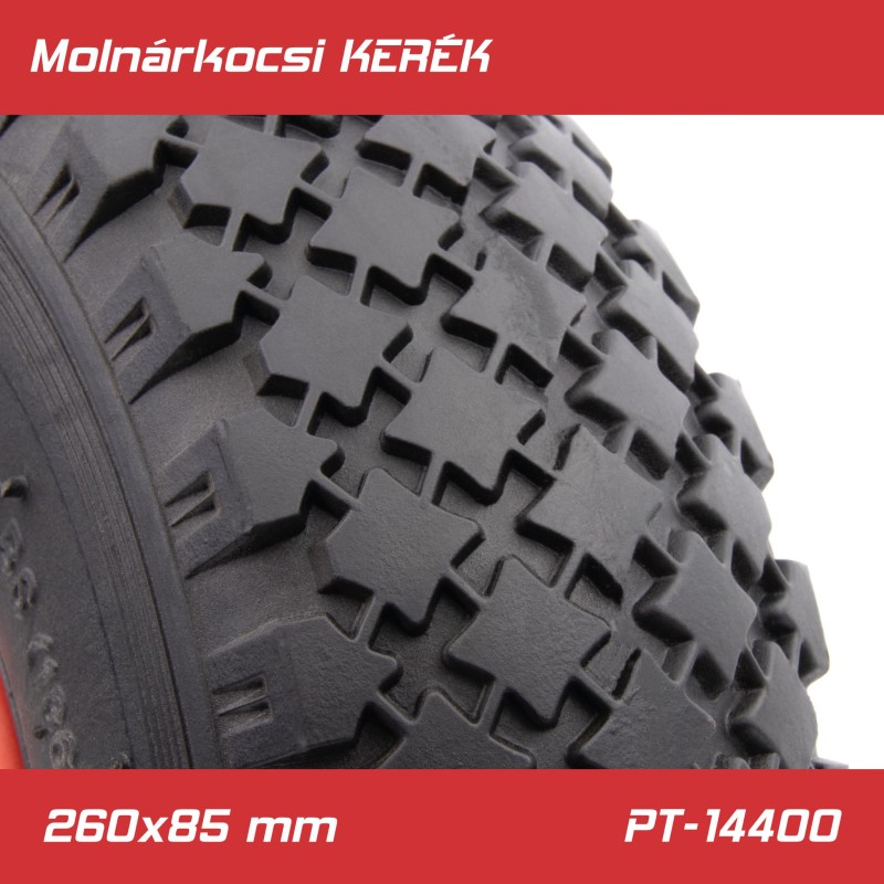 Molnárkocsi KERÉK műanyagfelnis - gumi tömlős 3.00-4 260x85 mm (PT-14400) Molnárkocsi KERÉK műanyagfelnis - gumi tömlős 3.00-4 260x85 mm (PT-14400)