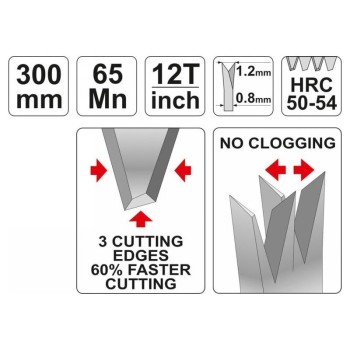 YATO Gérvágó fűrész 300 mm (YT-3130)