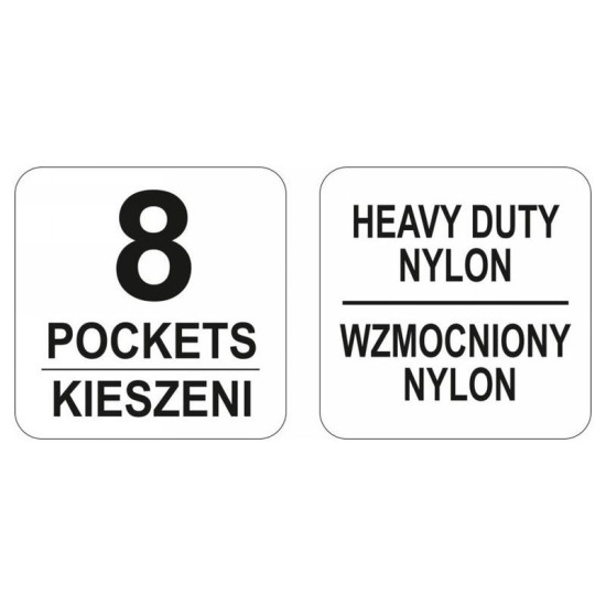 YATO Övre fűzhető szög és szerszámtartó táska 8 zsebes (YT-7410) YATO Övre fűzhető szög és szerszámtartó táska 8 zsebes (YT-7410)