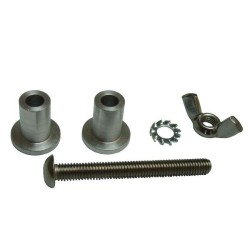 Gépláb persely V113/F44 (2db persely, csavar, szárnyas anya, alátét)