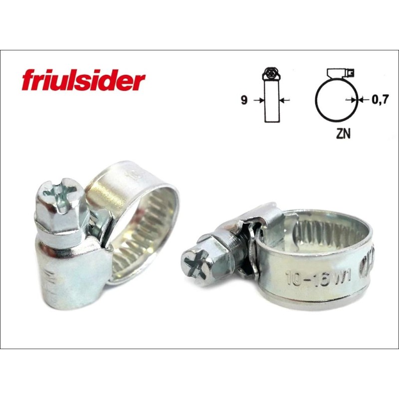 Bilincs Friulsider 10-16 mm - 9 mm W1 FM - Clampex - (10-16FRIU)