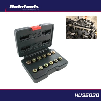 Nyomásteszter PressureDiag-hoz Adapter: Common Rail dugó klt. 12 db-os (HU35030)