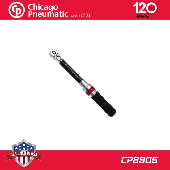 Nyomatékkulcs  5-25 Nm 1/4" - kalibrálva - Chicago (CP8905)