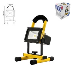 Fényvető (reflektor) hordozható IP65, COB LED-es 6400K 10W akkus (ABRFLCW-10W) Fényvető (reflektor) hordozható IP65, COB LED-es 6400K 10W akkus (ABRFLCW-10W)