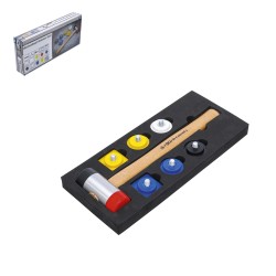 Kraftmann Kalapács cserélhető fejjel készletben Ø 43 mm 9 darabos (BGS-52101)