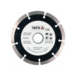 YATO Gyémánt vágókorong 125 x 2,2 x 8,0 x 22,2 mm szegmentált (YT-6003) YATO Gyémánt vágókorong 125 x 2,2 x 8,0 x 22,2 mm szegmentált (YT-6003)