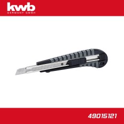 Vágókés, biztonsági törhető pengével, automata rögz. 18 mm acél KWB (49015121) Vágókés, biztonsági törhető pengével, automata rögz. 18 mm acél KWB (49015121)