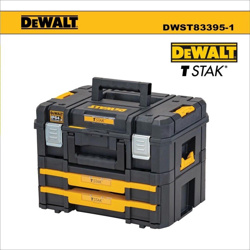 Szerszámos láda 21.5 L - TSTAK II + IV 2.0 IP54 vízálló- DeWalt (DWST83395-1)