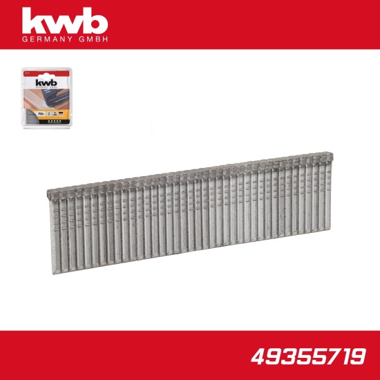 Tűzőgép-szegezőgéphez, szög 2.0x19 mm 750 db - KWB (49355719)