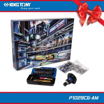 Bit készlet 29 db-os ADVENTI KALENDÁRIUM Szerelőknek -King Tony(P1029CG-AM)