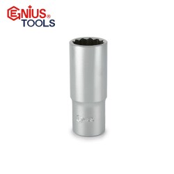 Dugókulcs - crowafej 3/8" 12 lap hosszú 10 mm Genius (336310) Dugókulcs - crowafej 3/8" 12 lap hosszú 10 mm Genius (336310)