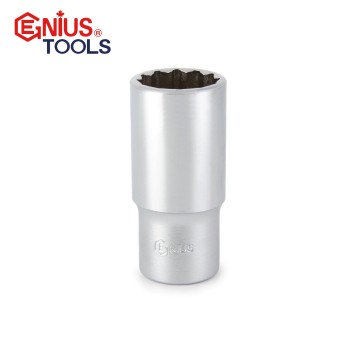 Dugókulcs - crowafej 3/8" 12 lap hosszú 17 mm Genius (336317)