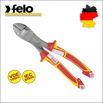 Fogó 1000V szigetelt oldalcsípő 200 mm VDE, 60-64 HRC, ipari F20- Felo(58102040)