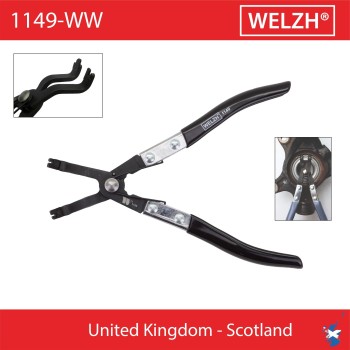 Fogó seeger spec.hajlított fejű - kerékagycsapágyakhoz - Welzh (1149-WW)