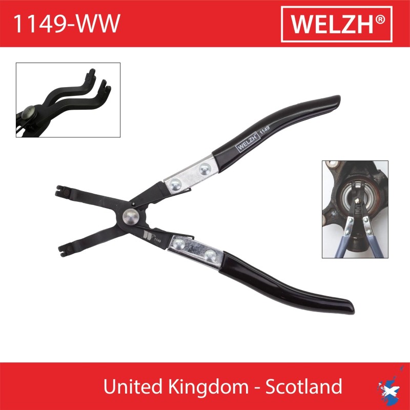 Fogó seeger spec.hajlított fejű - kerékagycsapágyakhoz - Welzh (1149-WW)