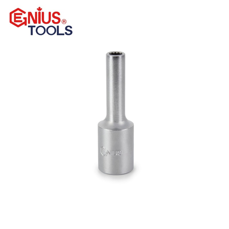 Dugókulcs - crowafej 3/8" 12 lap hosszú  8 mm Genius (336308)