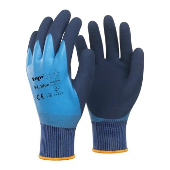 Kesztyű - szerelőkesztyű - Latex kék XL-es 10-es (PT-BLUE-10)