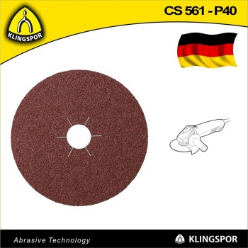 Fíbertárcsa 125x22 mm P 40 - fémre - X-Lock CS 561 KLN (351143)