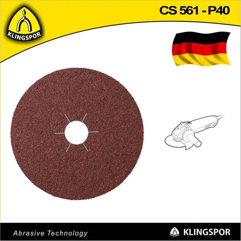 Fíbertárcsa 125x22 mm P 40 - fémre - X-Lock CS 561 KLN (351143)