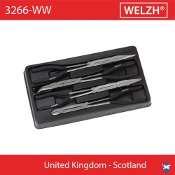 Fogó készlet - áttételes - 290-380 mm erősített- 4 részes - Welzh (3266-WW)