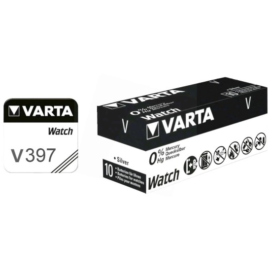 Elem 1.55V - SR726SW 397/396 gombelem - Zn/Ag2O Varta (VARTA-V397)