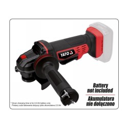 YATO YT‑82827 akkus sarokcsiszoló, 18 V, 125 mm (akku és töltő nélkül)