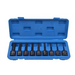 Gépi XZN dugókulcs készlet 9 részes 1/2" (QS50010) Gépi XZN dugókulcs készlet 9 részes 1/2" (QS50010)