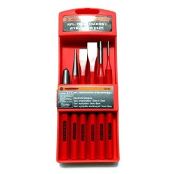 Vágó, kiütő és pontozó készlet 6 részes (QS51820) Vágó, kiütő és pontozó készlet 6 részes (QS51820)