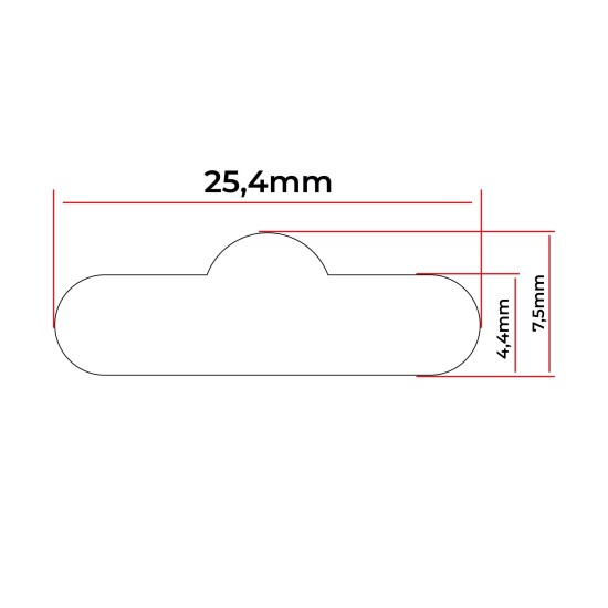 Eurofül lyukasztó 25 mm "mini" ( Euro-2 )