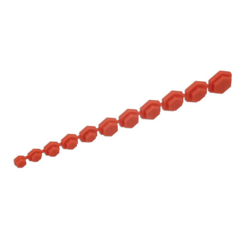 Dugókulcs belsejébe tehető mágnes betét készlet 8-19 mm 11 db-os klt. (LAS-7932)