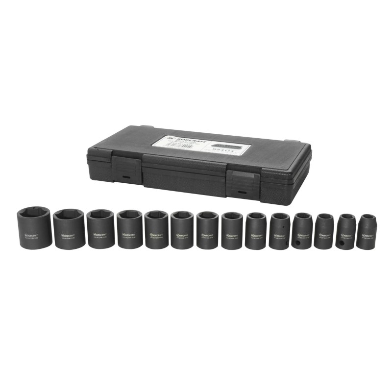 Dugókulcs - crowafej klt. 1/2" 6 lap normál 14 db - Roadcraft (RS4114)