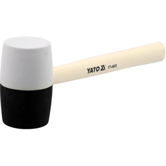 YATO Gumikalapács 980 g (fekete-fehér) 72 mm (YT-4605) YATO Gumikalapács 980 g (fekete-fehér) 72 mm (YT-4605)