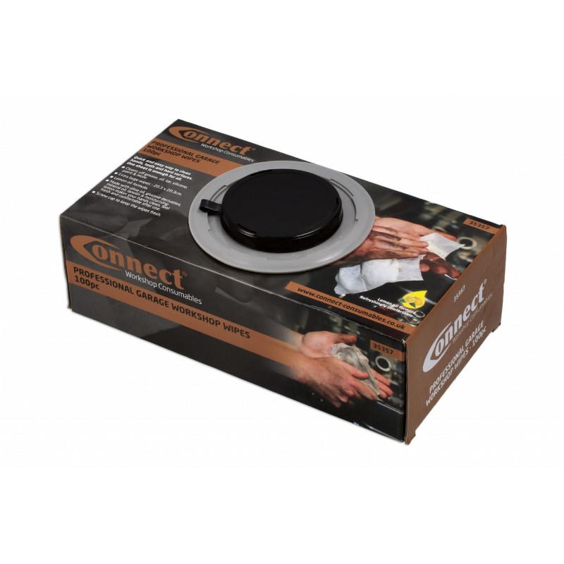 Kéztisztító kendő - víz nélküli citromolajos nedves kendő- 100 db-os (CON-35357)