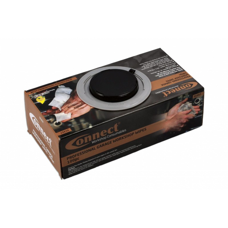 Kéztisztító kendő - víz nélküli citromolajos nedves kendő- 100 db-os (CON-35357)