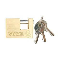 VOREL Lakat 50 mm biztonsági sárgaréz ('U' lakat) (77210) VOREL Lakat 50 mm biztonsági sárgaréz ('U' lakat) (77210)