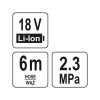 YATO Akkus magasnyomású mosó 23 bar 18 V Li-Ion (akku + töltő nélkül) (YT-85930)