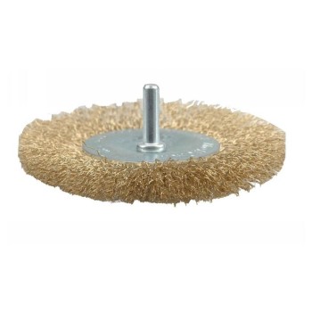 VOREL Csapos körkefe 75 mm sárgaréz bevonat (06985)
