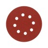 VOREL Tépőzáras fíbertárcsa 125 mm / P100 8 lyukas (5 db/cs) (08580)