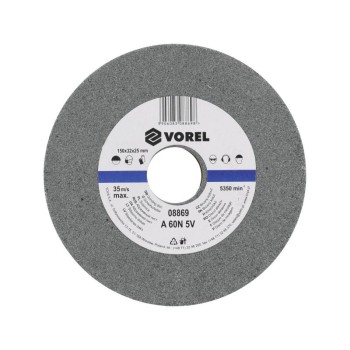 VOREL Köszörűkorong 150 x 32 x 25 mm finomszemcsés (08869)