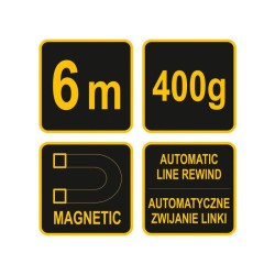 VOREL Függőón 400 g 6 m (17310)