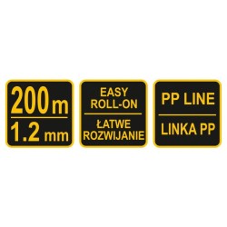 VOREL Kőműves zsinór 200 fm x 1,2 mm (17498) VOREL Kőműves zsinór 200 fm x 1,2 mm (17498)