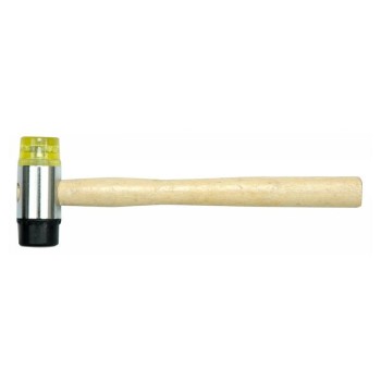 VOREL Gumi-műanyag fejű kalapács 300 g fa nyél 35 mm (33950)