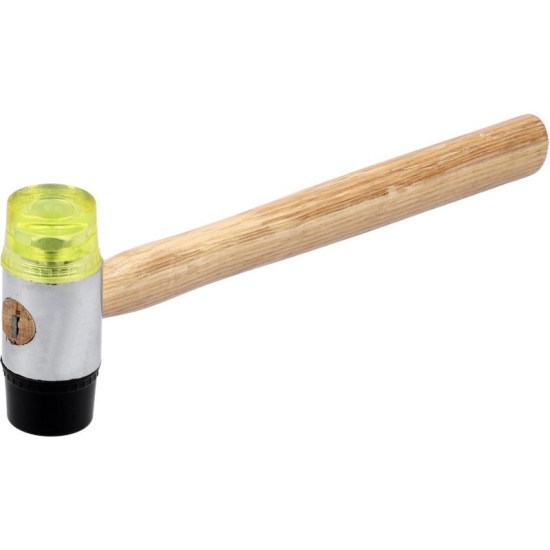 VOREL Gumi-műanyag fejű kalapács 300 g fa nyél 35 mm (33950)