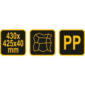VOREL Térkő sablon 430 x 425 x 40 mm (35060)
