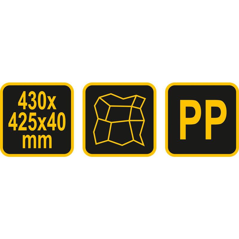 VOREL Térkő sablon 430 x 425 x 40 mm (35060)